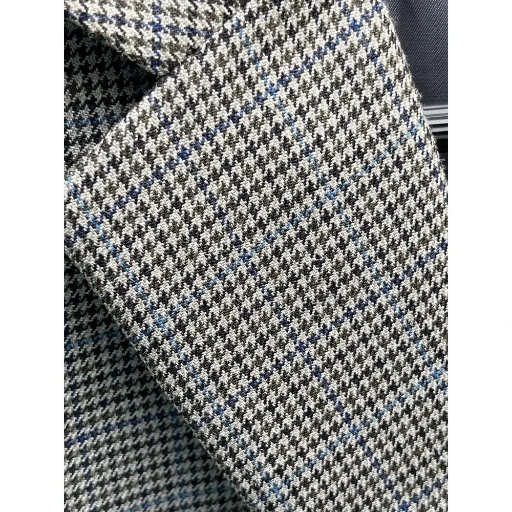 Lauren Ralph Lauren Houndstooth Blazer Sport Coat Jacket 2 Button Men 38R